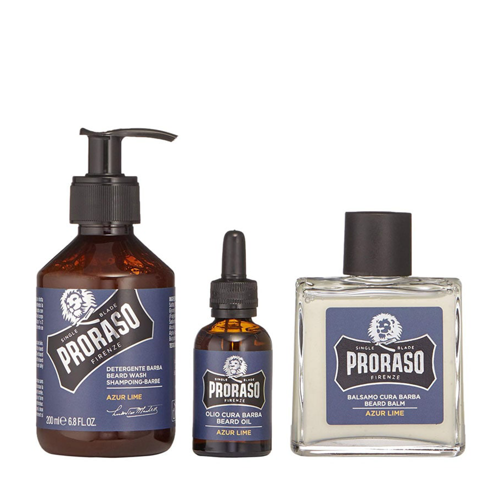 Набор - Proraso Azur Lime  Beard set