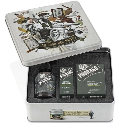 Набор - Proraso Cypress & Vetyver Beard set