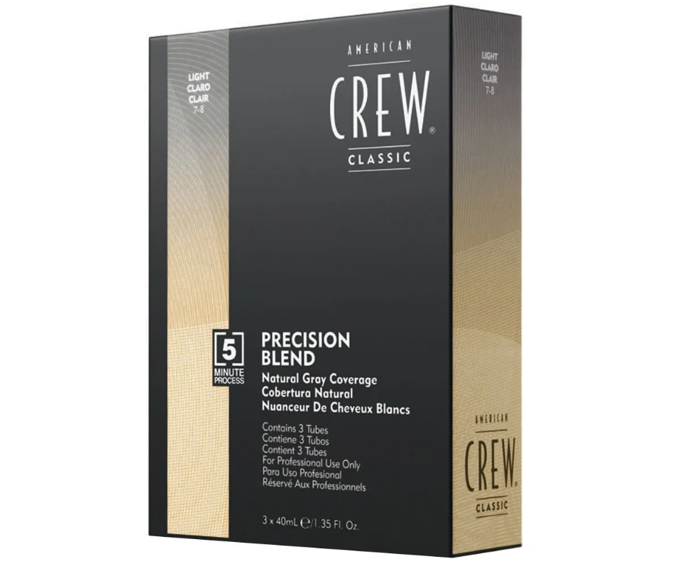 Камуфляж для седых волос темный оттенок - American Crew Precision Blend 7-8 Light