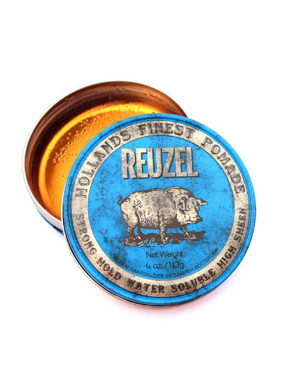 Помада для укладки волос сильной фиксации с эффектом блеска - Reuzel Blue Strong Hold High Sheen Pomade