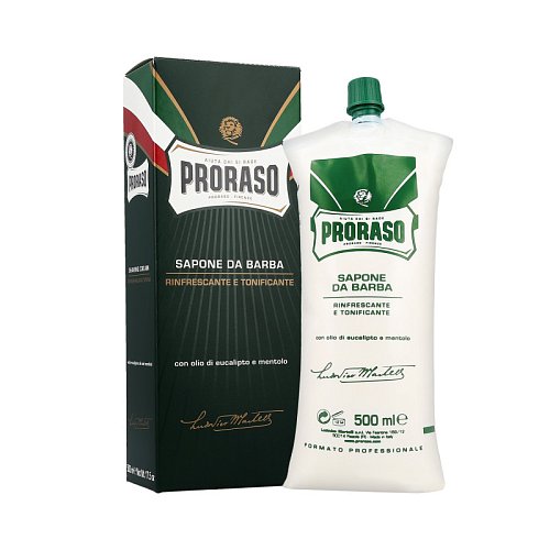 Крем для бритья с ментолом и эвкалиптом - Proraso Green Shaving Cream