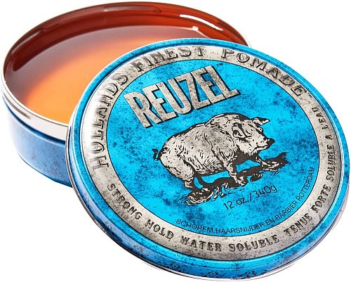 Помада для волос - Reuzel Blue Strong Hold Woter Solube Pomade