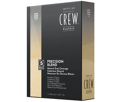 Камуфляж для седых волос темный оттенок - American Crew Precision Blend 7-8 Light