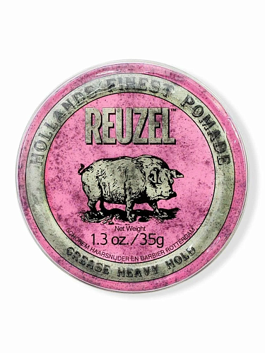 Помада для волос - Reuzel Pink Grease Heavy Hold Pomade