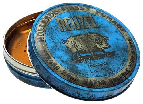 Помада для волос - Reuzel Blue Strong Hold Woter Solube Pomade