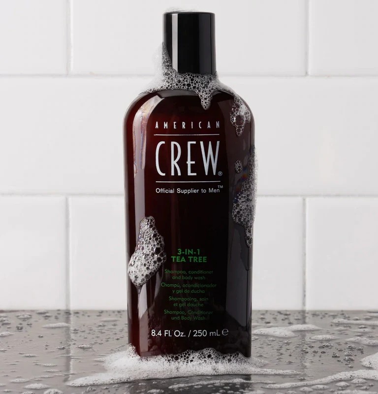 Средство по уходу за волосами и телом 3-в-1 "Чайное дерево" - American Crew Classic Tea Tree 3-in-1 Shampoo, Conditioner and Body Wash