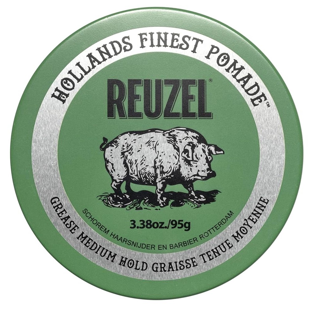 Помада для волос средней фиксации - Reuzel Green Grease Medium Hold Pomade