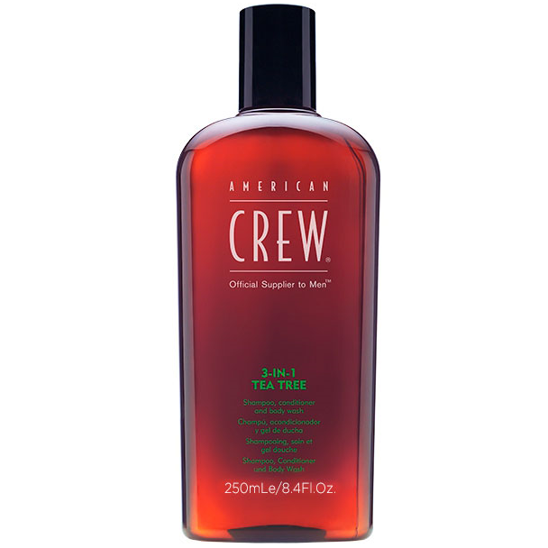 Средство по уходу за волосами и телом 3-в-1 "Чайное дерево" - American Crew Classic Tea Tree 3-in-1 Shampoo, Conditioner and Body Wash