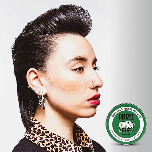 Помада для волос средней фиксации - Reuzel Green Grease Medium Hold Pomade