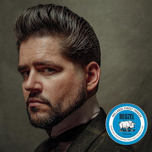 Помада для волос - Reuzel Blue Strong Hold Water Solube Pomade