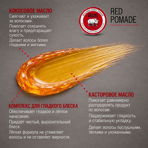 Помада для волос Reuzel Red High Sheen Pomade 