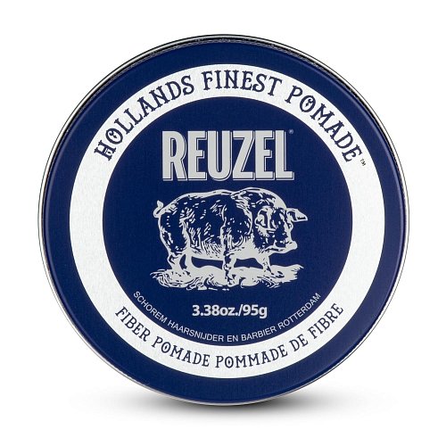 Водорастворимая помаде с низким блеском и сильной, но гибкой фиксацией - Reuzel Fiber Pomade 