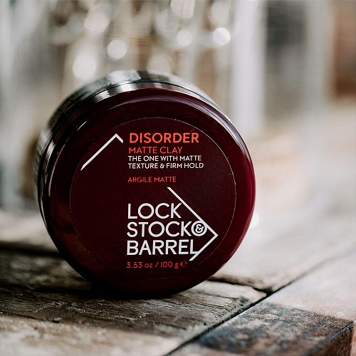 Глина для волос жесткая матовая - Lock Stock & Barrel Disorder Matte Clay