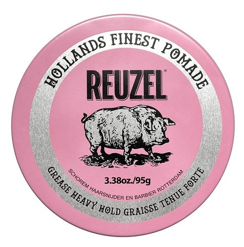 Помада для волос - Reuzel Pink Grease Heavy Hold Pomade