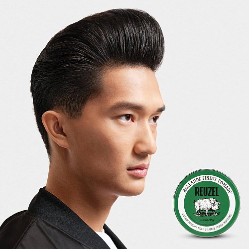 Помада для волос средней фиксации - Reuzel Green Grease Medium Hold Pomade