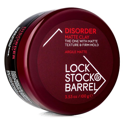 Глина для волос жесткая матовая - Lock Stock & Barrel Disorder Matte Clay